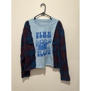 Reworked Upcycle Grunge Oversize Pink Floyd Top L/XL